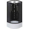 Душевая кабина Niagara Classic NG-6508-14BKTG 90x90 см, без крыши, с гидромассажем и тропическим душем