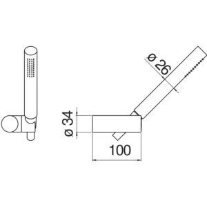Купить Душевой набор Nobili Rubinetterie AD146/26FLP черный в Москве с доставкой Душевой набор Nobili Rubinetterie AD146/26FLP черный