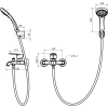 Смеситель для ванны с душем STWORKI Гриндстед WFT6029-2
