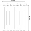 Штора для ванной IDDIS Base BD03P18i11 180х200, белая