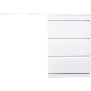 Тумба с раковиной Style Line Даллас 100 Люкс Plus, белая, 3 ящика R