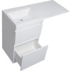 Тумба с раковиной Style Line Даллас 115 Люкс Plus напольная, белая L