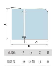 Купить Ограждение на ванну 700х1400 мм WeltWasser 100 WW100 100D2-70 (10000000934) в Москве с доставкой Ограждение на ванну 700х1400 мм WeltWasser 100 WW100 100D2-70 (10000000934)