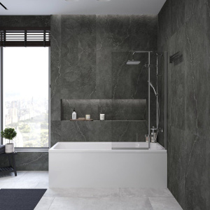 Акриловая ванна AM.PM Func 170x70 см, с каркасом