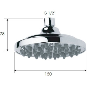 Верхний душ Remer 35315X