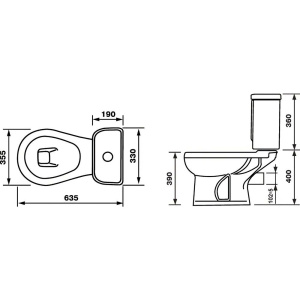 Купить Унитаз-компакт Оскольская керамика Дора Антивсплеск Комфорт, с микролифтом в Москве с доставкой Унитаз-компакт Оскольская керамика Дора Антивсплеск Комфорт, с микролифтом