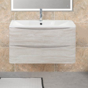 Купить Мебель для ванной BelBagno Acqua 100 подвесная, rovere vintage bianco в Москве с доставкой Мебель для ванной BelBagno Acqua 100 подвесная, rovere vintage bianco