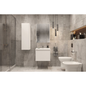 Тумба с раковиной Velvex Klaufs 60.1Y белая, подвесная