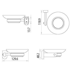 Купить Мыльница Lemark Omega LM3143C в Москве с доставкой Мыльница Lemark Omega LM3143C