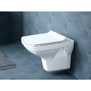 Комплект Унитаз подвесной Cersanit Carina XL Clean On DPL EO slim + Инсталляция TECE Now 9400412 4 в 1 с кнопкой смыва