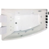 Акриловая ванна Orans BT-65100 XL 170x120 см, угловая, с гидромассажем, с каркасом, с экраном, со сливом-переливом, со смесителем, с подголовником, для двоих, асимметричная