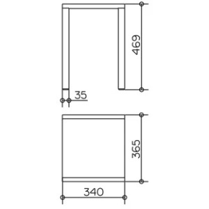 Табурет для ванной Keuco Plan 14982010038