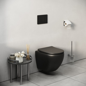 Кнопка смыва Grossman Classic черная матовая