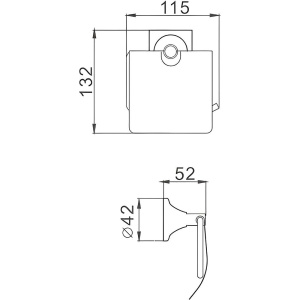 Держатель туалетной бумаги Haiba HB85 03