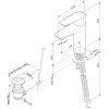 Смеситель для раковины AM.PM Gem F90A82100 с донным клапаном