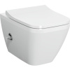 Комплект Унитаз подвесной VitrA Integra Square 7082B003-7209 с функцией биде + Крышка Integra Square 191-003-009 с микролифтом + Инсталляция Geberit Duofix Delta 458.149.21.1 с кнопкой смыва, хром + Шумоизоляция