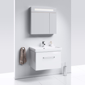 Купить Зеркало-шкаф Aqwella Neo 80 с подсветкой в Москве с доставкой Зеркало-шкаф Aqwella Neo 80 с подсветкой