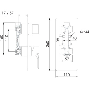 Купить Смеситель для ванны с душем Remer Energy EY93 С ВНУТРЕННЕЙ ЧАСТЬЮ в Москве с доставкой Смеситель для ванны с душем Remer Energy EY93 С ВНУТРЕННЕЙ ЧАСТЬЮ