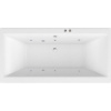 Акриловая ванна Excellent Pryzmat Slim WAEX.PRY18S.SOFT 180x80 см, с гидромассажем, с каркасом, со сливом-переливом