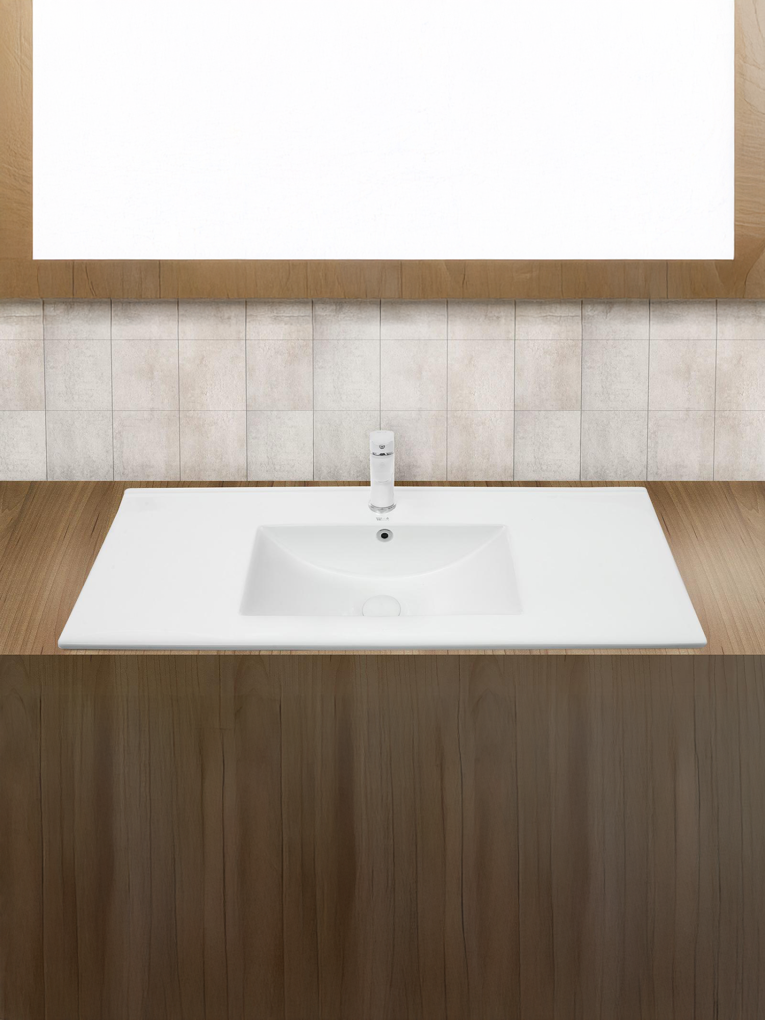 Раковина врезная 1015х395х175 WeltWasser DEILBACH 7517-100 (10000005586)