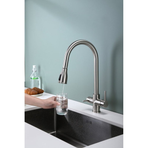 Смеситель для кухни Paulmark Lange 214212-NI никель