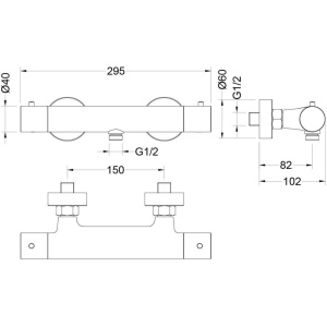 Смеситель для душа Aquatek Европа AQ1363MB черный