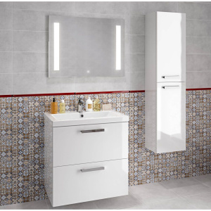 Зеркало Cersanit LED 020  base 80, с подсветкой, сенсор на зеркале