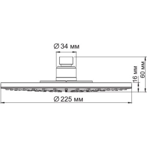 Верхний душ Wasserkraft A067