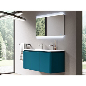 Тумба с раковиной Cezares Stylus 140, blu petrolio