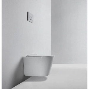 Унитаз подвесной BOND Oval F03-10 безободковый, с микролифтом