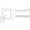 Поддон для душа Radaway Delos C900 с панелью