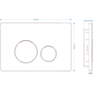 Купить Кнопка смыва Bauedge Round хром в Москве с доставкой Кнопка смыва Bauedge Round хром