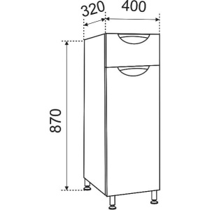 Тумба Emmy Милли L 40