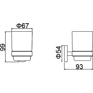 Стакан Timo Saona 13031/03 черный