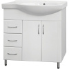 Тумба с раковиной Style Line Эко Стандарт №25 82 белая, левая