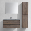 Мебель для ванной Vincea Luka 100, 2 ящика, темный дуб, с серой раковиной
