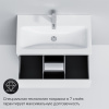 Тумба с раковиной AM.PM Gem 75 белый глянец, с 2 ящиками
