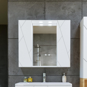 Купить Шкаф Бриклаер Кристалл 20 белый матовый в Москве с доставкой Шкаф Бриклаер Кристалл 20 белый матовый