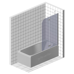 Купить Шторка на ванну Ravak Supernova VSK2 Rosa 160 R Rain в Москве с доставкой Шторка на ванну Ravak Supernova VSK2 Rosa 160 R Rain