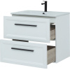 Тумба с раковиной STWORKI Эстерсунд 75, белая матовая