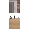 Мебель для ванной SanStar Тоскана 60 дуб сонома светлый, раковина Kirovit Фостер 60