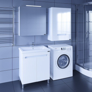 Тумба с раковиной СаНта Лондон 70 напольная, с дверками