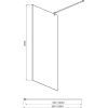 Душевая перегородка Акватек AQ WIW 10020CH 100x200 см