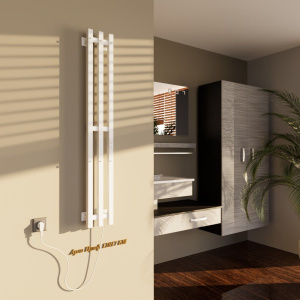 Полотенцесушитель электрический Altasan АргоПроф 120х17 белый матовый