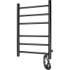 Полотенцесушитель электрический Domoterm Аврора DMT 109-6 60х40, R, черный матовый