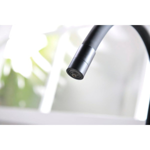 Купить Смеситель для кухни Lemark Comfort LM3075BL с гибким изливом, черный в Москве с доставкой Смеситель для кухни Lemark Comfort LM3075BL с гибким изливом, черный