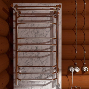 Купить Полотенцесушитель электрический Тругор Браво ПЭК СП3П 100x50, с полкой в Москве с доставкой Полотенцесушитель электрический Тругор Браво ПЭК СП3П 100x50, с полкой