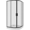 Душевой уголок Niagara Nova NG-6886-08 BLACK 80x80, профиль черный, стекло прозрачное