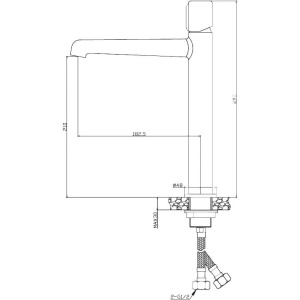 Смеситель для раковины BelBagno Uno LMC CRM