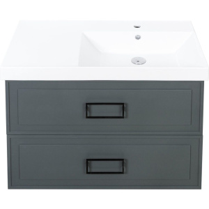 Тумба с раковиной La Fenice Cubo Twin 90 R, серая